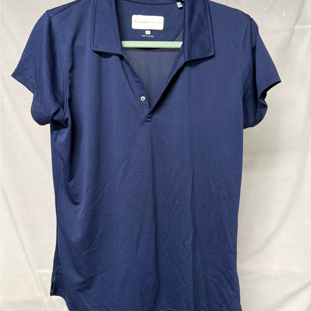 Brooks Brothers Blue Fitted Button Down Polo Shirt